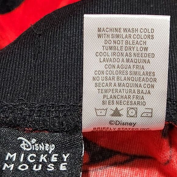Mickey Mouse Pajama Pants Women Size Small Red Color Soft New. - Picture 8 of 8